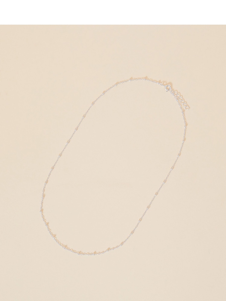 Accessorize Silver Tone Sterling Bobble Necklace - Image 2 of 3
