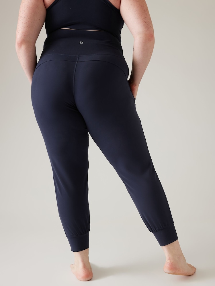 Athleta Blue Salutation High Waisted Pocket Yoga Joggers - Image 2 of 5