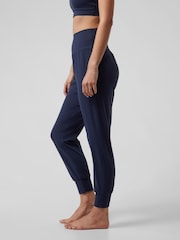 Athleta Blue Salutation High Waisted Pocket Yoga Joggers - Image 3 of 5