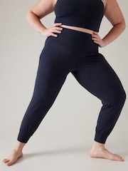 Athleta Blue Salutation High Waisted Pocket Yoga Joggers - Image 4 of 5