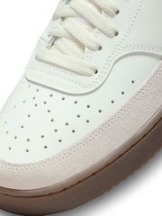 Nike Brown/White Court Vision Low Trainers - Image 10 of 10