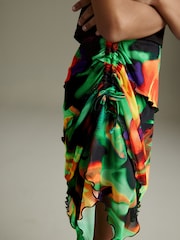 Multi Printed Asymmetric Skirt (3-16yrs) - Image 4 of 7