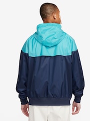 Nike Blue Sportswear Windrunner Hooded Jacket - Image 2 of 7