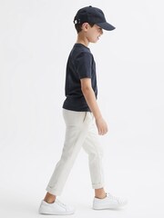 Reiss Airforce Blue Bless Senior Crew Neck T-Shirt - Image 3 of 8