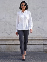 Roman White Textured Seam Detail Shirt - Image 2 of 4