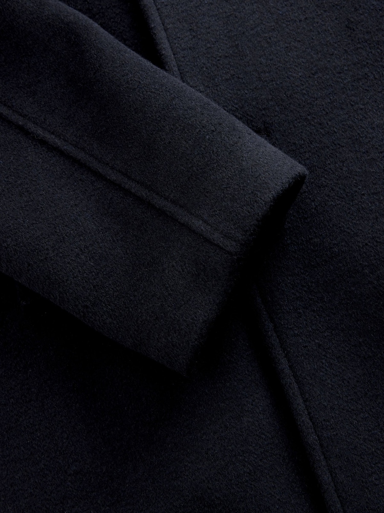 Темно-синий - Soft Touch Peacoat with Wool - Image 10 of 10 Темно-синий - Soft Touch Peacoat with Wool - Image 10 of 10
