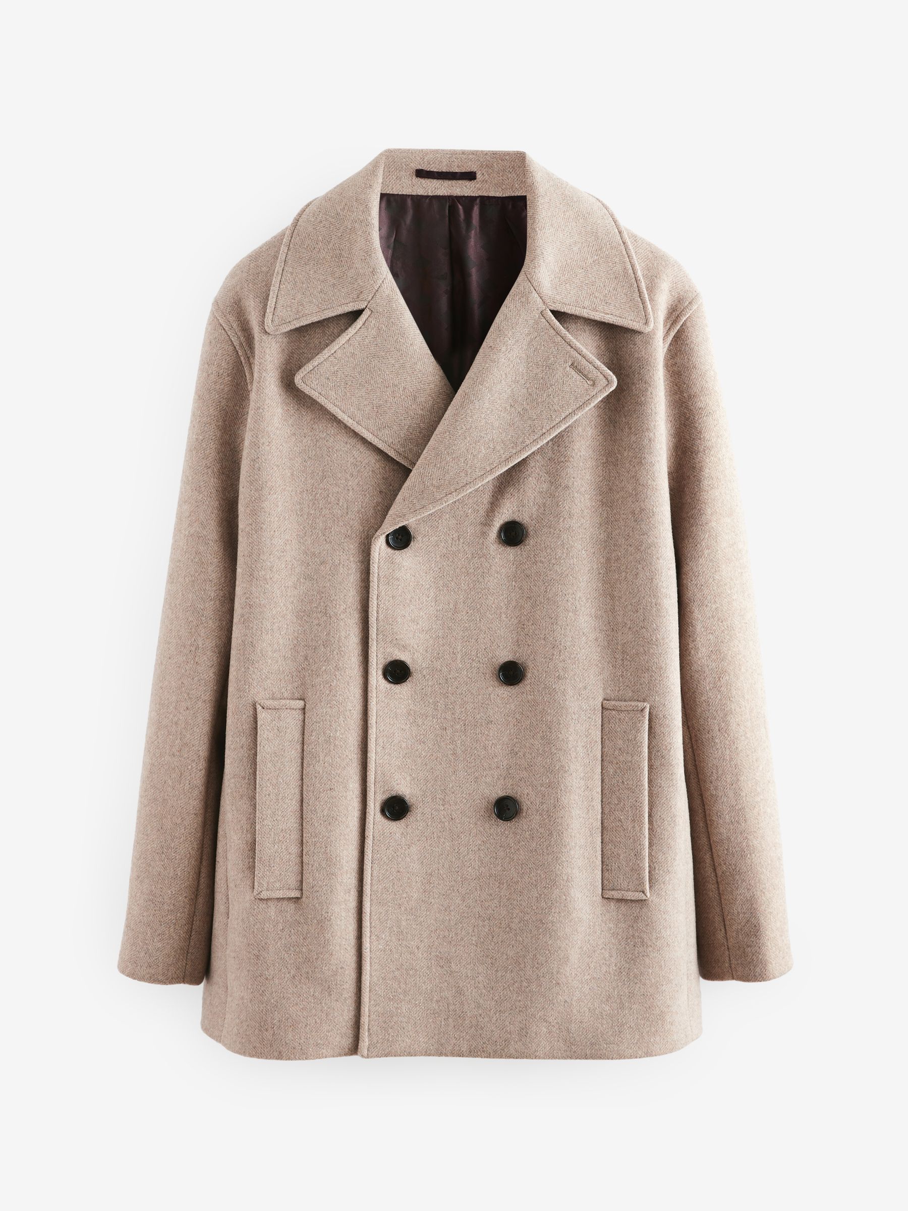 Buy Neutral Soft Touch Peacoat with Wool from Next Canada