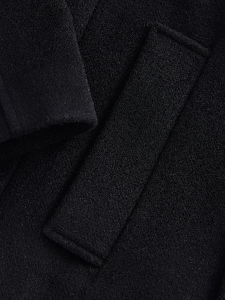 Schwarz - Soft Touch Peacoat with Wool - Bild 10 von 10 Schwarz - Soft Touch Peacoat with Wool - Bild 10 von 10