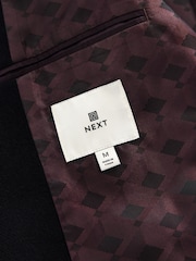Black Soft Touch Peacoat with Wool - Image 9 of 10