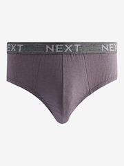 Blue/Green 4 pack Cotton Rich Briefs - Image 4 of 7