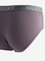 Blue/Green 4 pack Cotton Rich Briefs - Image 6 of 7