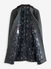 Grey Wool Rich Epsom Coat with Cord Collar - Image 3 of 6