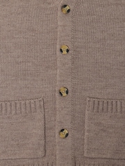 Threadbare Cream Wool Blend V-Neck Cardigan - Image 5 of 5
