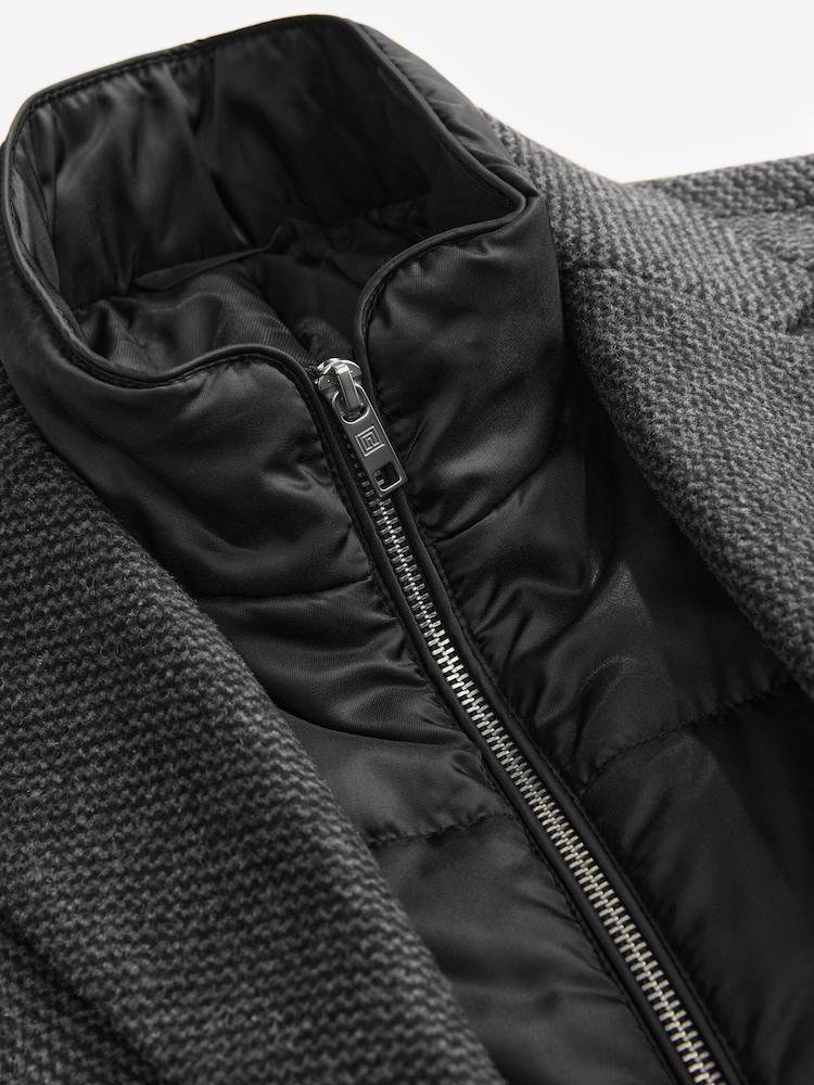 Темно-сірий - Blend пальто Mock Gilet Smart Epsom - Image 9 of 10