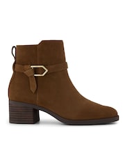 TOMS Brown Delilah Buckle Boots - Image 1 of 3
