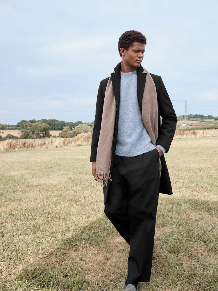 Black Epsom Overcoat with Wool - Image 1 of 11
