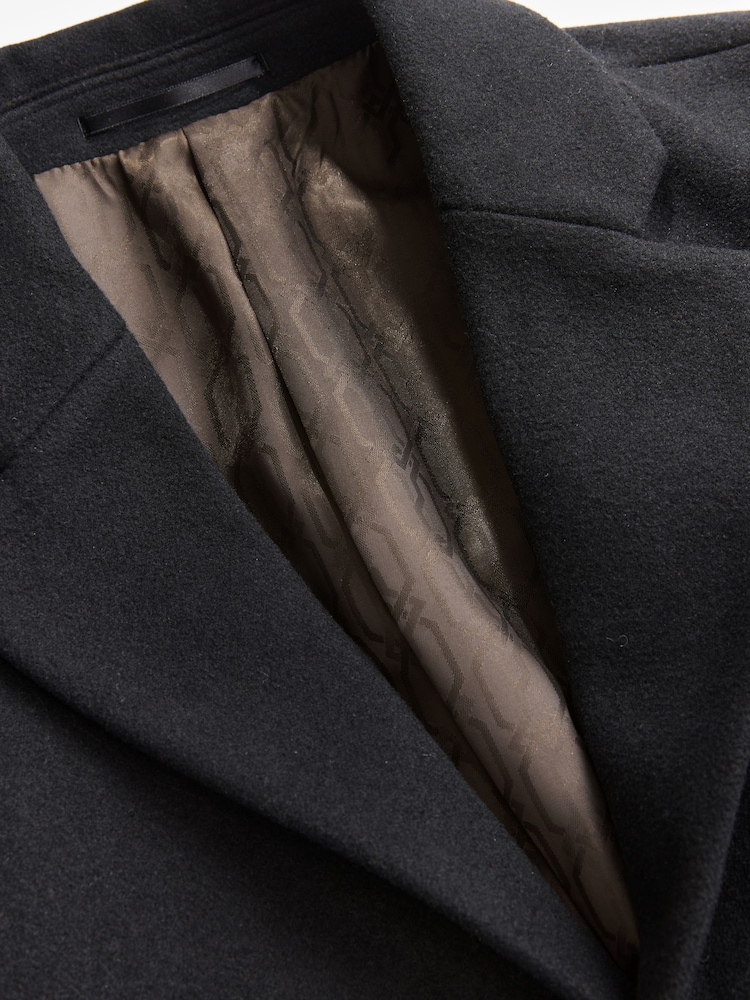 Black Epsom Overcoat with Wool - Image 10 of 11