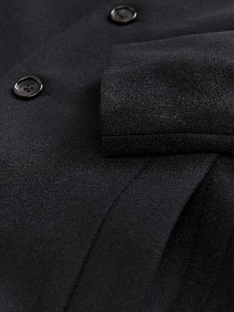 Black Epsom Overcoat with Wool - Image 11 of 11