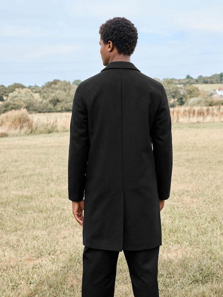 Black Epsom Overcoat with Wool - Image 2 of 11