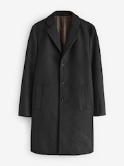 Black Epsom Overcoat with Wool - Image 6 of 11