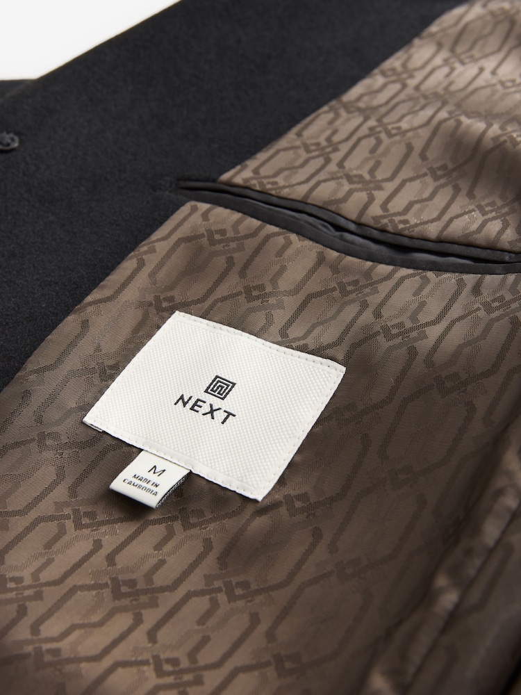 Black Epsom Overcoat with Wool - Image 9 of 11