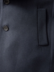 Blue Navy Epsom Overcoat with Wool - Image 10 of 10