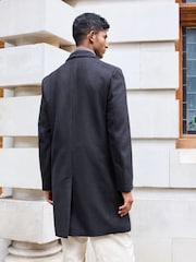 Blue Navy Epsom Overcoat with Wool - Image 2 of 10