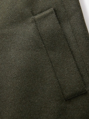 Khaki Green Epsom Overcoat with Wool - Image 8 of 9