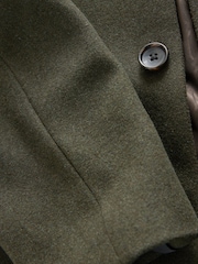 Khaki Green Epsom Overcoat with Wool - Image 9 of 9
