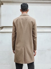 Neutral Epsom Overcoat with Wool - Image 3 of 10