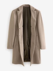 Neutral Epsom Overcoat with Wool - Image 7 of 10