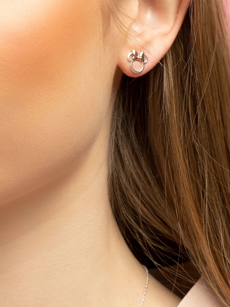 Peers Hardy Silver Tone Disney Minnie Mouse Sterling Silver Stud Earrings - Image 2 of 4