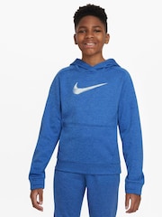 Nike Blue Therma-FIT Multi+ Pullover Training Hoodie - Image 1 of 9
