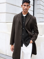 Brown Epsom Overcoat with Wool - Image 1 of 10