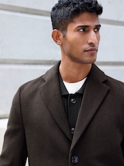 Brown Epsom Overcoat with Wool - Image 4 of 10