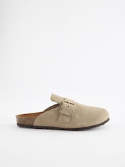 Mink Brown Forever Comfort® Suede Footbed Clogs - Image 3 of 7