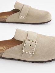 Mink Brown Forever Comfort® Suede Footbed Clogs - Image 5 of 7
