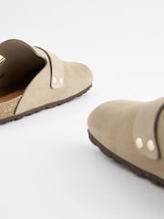 Mink Brown Forever Comfort® Suede Footbed Clogs - Image 6 of 7