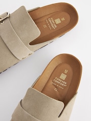 Mink Brown Forever Comfort® Suede Footbed Clogs - Image 7 of 7