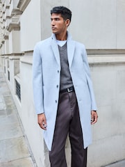 Light Grey Epsom Overcoat with Wool - Image 1 of 10