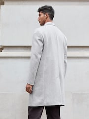 Light Grey Epsom Overcoat with Wool - Image 3 of 10