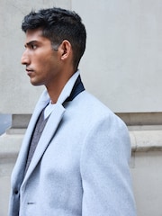 Light Grey Epsom Overcoat with Wool - Image 4 of 10