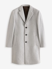 Light Grey Epsom Overcoat with Wool - Image 6 of 10