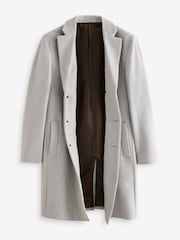 Light Grey Epsom Overcoat with Wool - Image 7 of 10