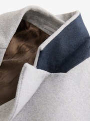 Light Grey Epsom Overcoat with Wool - Image 8 of 10