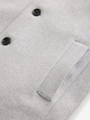 Light Grey Epsom Overcoat with Wool - Image 9 of 10