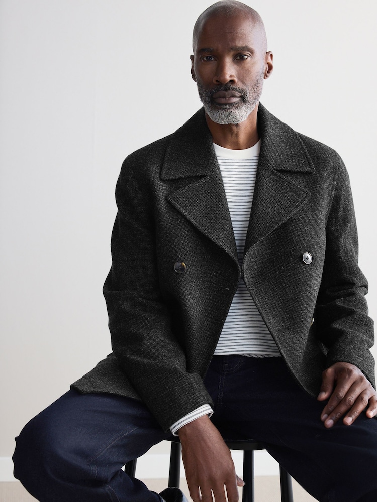 Anthrazitgrau - Signature Cabanjacke aus 100 % Wolle - Image 1 of 13
