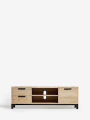 Light Bronx Up to 65 inch Oak Effect TV Unit - Image 2 of 9