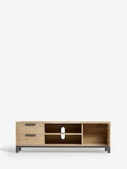 Light Bronx Up to 65 inch Oak Effect TV Unit - Image 3 of 9