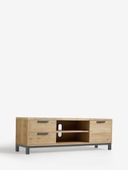 Light Bronx Up to 65 inch Oak Effect TV Unit - Image 4 of 9
